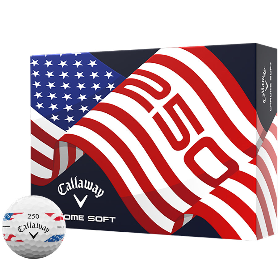 Callaway Chrome Soft Stripe USA250 Golf Balls