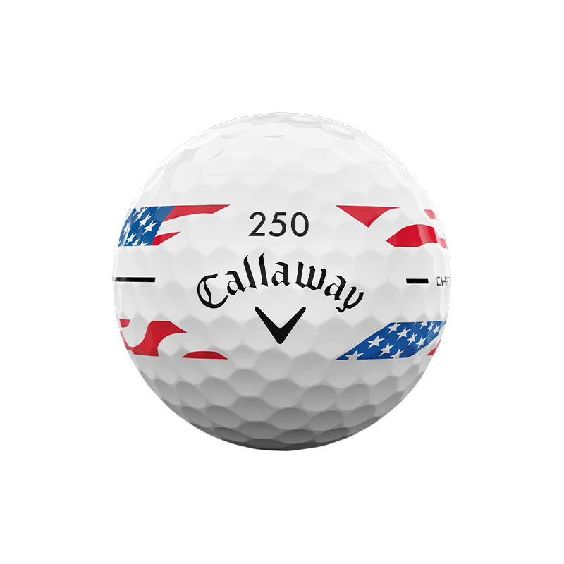 Callaway Chrome Soft Stripe USA250 Golf Balls - Image 2